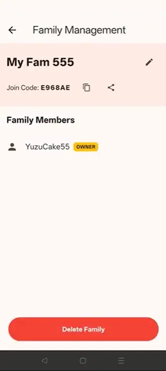 Park Buddy family screen